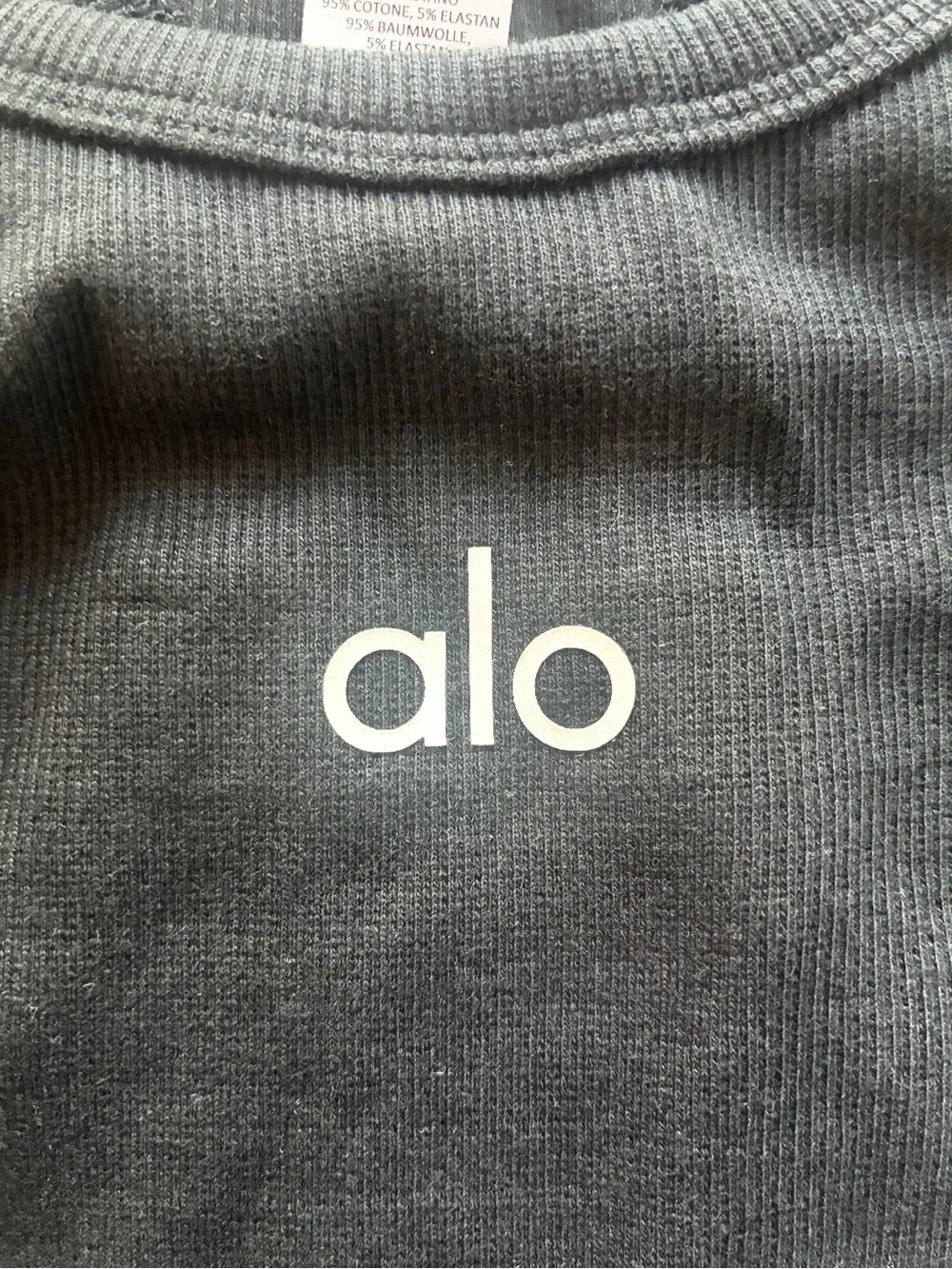 Women Alo Tank Top Black